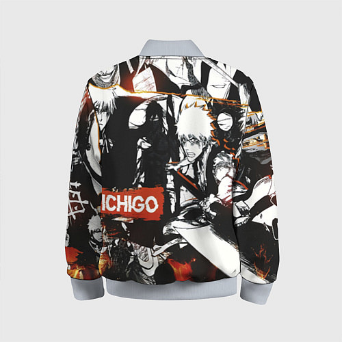 Детский бомбер Bleach Блич Ичиго Курасаки / 3D-Серый – фото 2