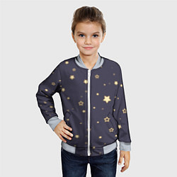 Бомбер детский Звезды, цвет: 3D-серый — фото 2