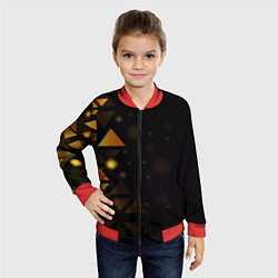 Бомбер детский Geometry, цвет: 3D-красный — фото 2