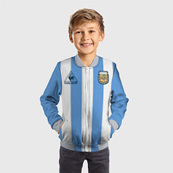 Бомбер детский Джерси Марадоны с автографом, цвет: 3D-серый — фото 2
