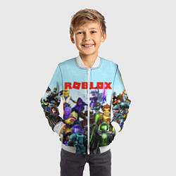 Бомбер детский ROBLOX, цвет: 3D-белый — фото 2