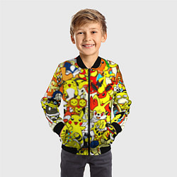 Бомбер детский ПОКЕМОНЫ, цвет: 3D-черный — фото 2