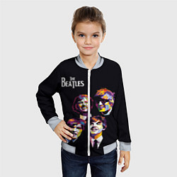 Бомбер детский The Beatles, цвет: 3D-серый — фото 2