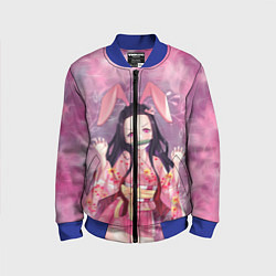 Бомбер детский Незуко Камадо, цвет: 3D-синий