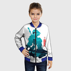 Бомбер детский NIER AUTOMATA 2B, цвет: 3D-синий — фото 2