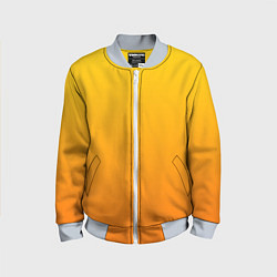 Бомбер детский Оранжевый градиент, цвет: 3D-серый