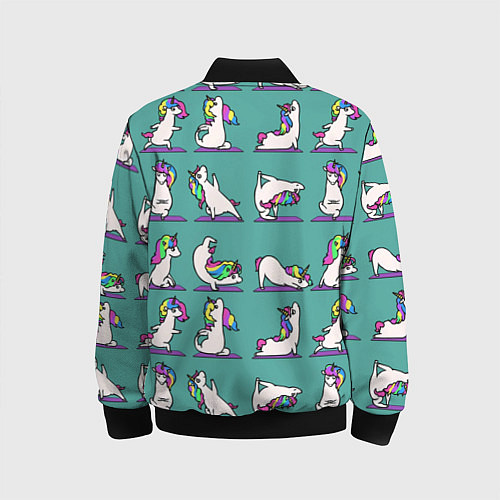 Детский бомбер Единороги Зарядка / 3D-Черный – фото 2