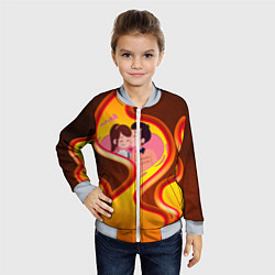 Бомбер детский СЛАВА МАРЛОВ ТЫ ГОРИШЬ, цвет: 3D-серый — фото 2