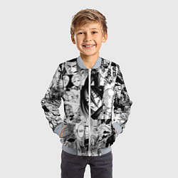 Бомбер детский One-Punch Man Ванпачмен, цвет: 3D-серый — фото 2