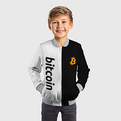 Бомбер детский БИТКОИН BITCOIN Z, цвет: 3D-серый — фото 2