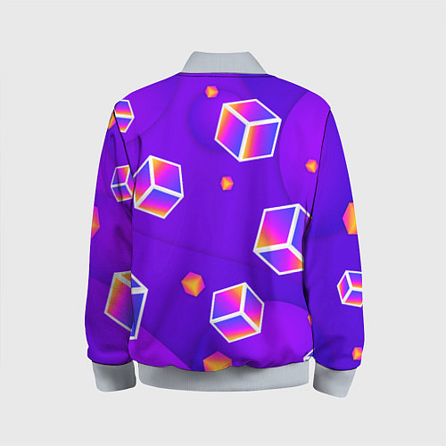 Детский бомбер ROBLOX КУБЫ / 3D-Серый – фото 2