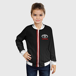 Бомбер детский TOYOTA PASSION FOR LIFE, цвет: 3D-белый — фото 2