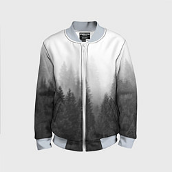 Бомбер детский Туманный лес, цвет: 3D-серый