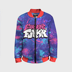 Бомбер детский Friday Night Funkin, цвет: 3D-красный