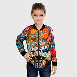 Бомбер детский CUPHEAD, цвет: 3D-черный — фото 2