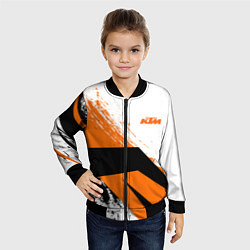 Бомбер детский KTM КТМ Z, цвет: 3D-черный — фото 2