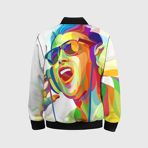 Детский бомбер Слушаем Музыку / 3D-Черный – фото 2