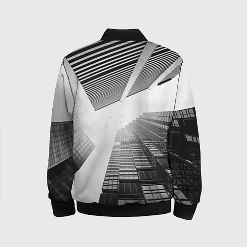 Детский бомбер Минимализм / 3D-Черный – фото 2