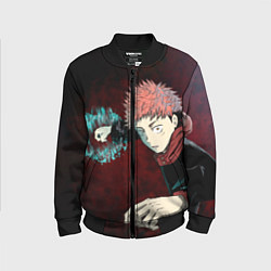 Бомбер детский Магическая битва, цвет: 3D-черный