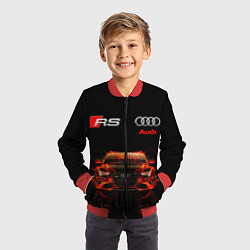 Бомбер детский AUDI RS 5 FIRE АУДИ РС 5, цвет: 3D-красный — фото 2