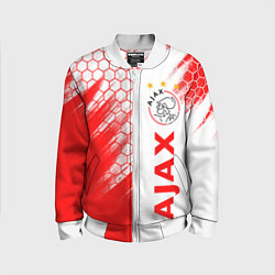 Бомбер детский FC AJAX AMSTERDAM ФК АЯКС, цвет: 3D-белый