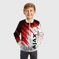 Бомбер детский FC AJAX AMSTERDAM ФК АЯКС, цвет: 3D-белый — фото 2