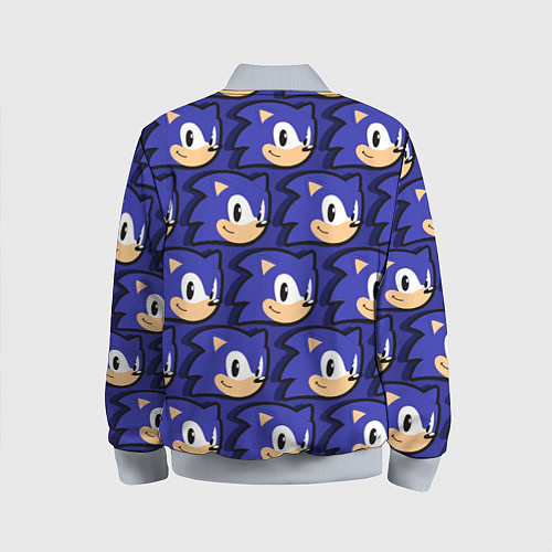 Детский бомбер Sonic pattern / 3D-Серый – фото 2