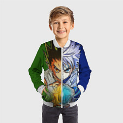 Бомбер детский Киллуа золдик и Гон хантер, цвет: 3D-белый — фото 2