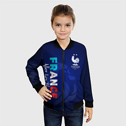 Бомбер детский Сборная Франции, цвет: 3D-черный — фото 2