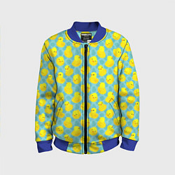Бомбер детский Уточка, цвет: 3D-синий