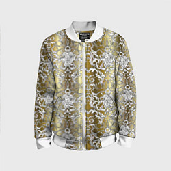 Бомбер детский Versace gold & white, цвет: 3D-белый