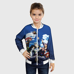 Бомбер детский Мое перерождение в слизь, цвет: 3D-белый — фото 2