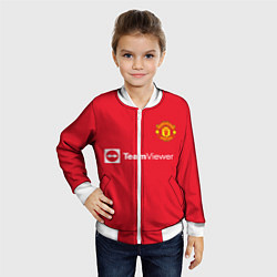 Бомбер детский Джейдон Санчо форма Манчестер Юнайтед 20212022, цвет: 3D-белый — фото 2