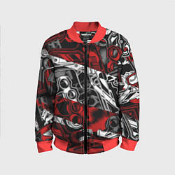 Бомбер детский Оружейный барон, цвет: 3D-красный
