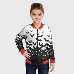 Бомбер детский Летучие кровососы, цвет: 3D-красный — фото 2