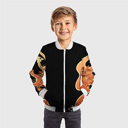 Бомбер детский КАДЗУХА ПАТТЕРН, цвет: 3D-белый — фото 2