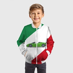 Бомбер детский Lamborghini Италия, цвет: 3D-белый — фото 2