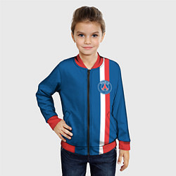 Бомбер детский PSG SPORT STRIPES UNIFORM, цвет: 3D-красный — фото 2