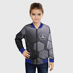 Бомбер детский Mercedes-Benz vanguard pattern, цвет: 3D-синий — фото 2