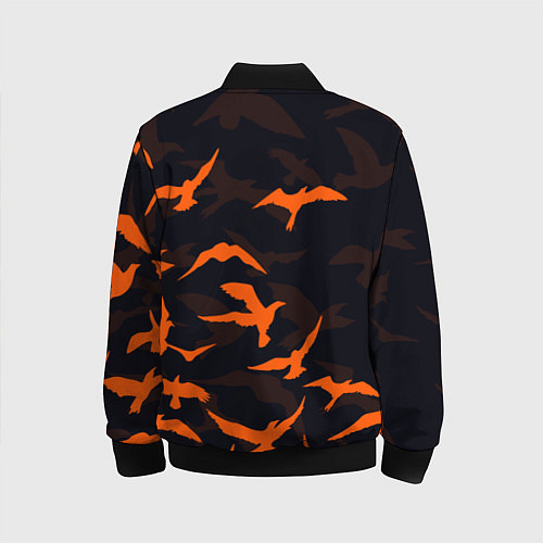 Детский бомбер Стая Воронов / 3D-Черный – фото 2