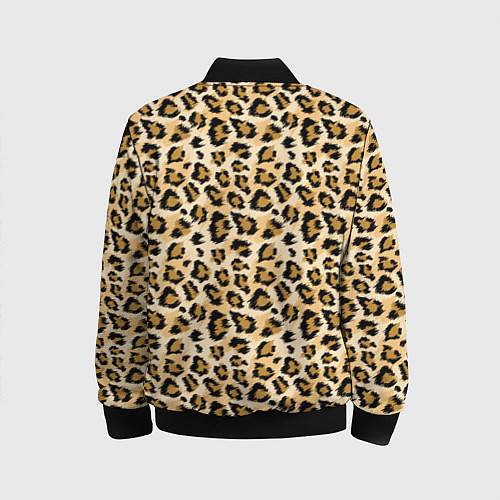 Детский бомбер Пятна Дикого Леопарда / 3D-Черный – фото 2