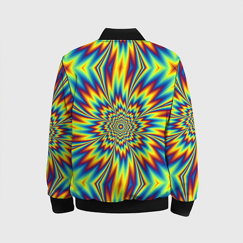 Детский бомбер Пульсирующий Огненный Цветок / 3D-Черный – фото 2