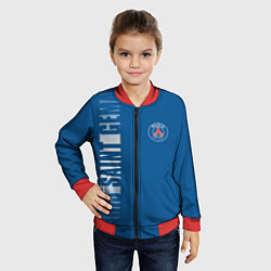 Бомбер детский PSG PARIS SAINT GERMAIN WHITE LINE SPORT, цвет: 3D-красный — фото 2