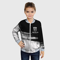 Бомбер детский Monster Energy марка напитка, цвет: 3D-серый — фото 2