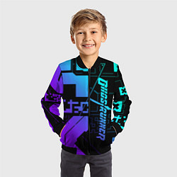 Бомбер детский Ghostrunner Neon, цвет: 3D-черный — фото 2