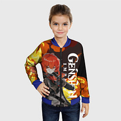 Бомбер детский ДИЛЮК ПИРО ВЗРЫВ DILUC, цвет: 3D-синий — фото 2