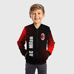 Бомбер детский AC MILAN AC Milan Графика, цвет: 3D-черный — фото 2