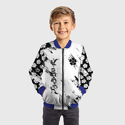 Бомбер детский Чёрный клевер black clover,, цвет: 3D-синий — фото 2