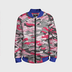 Бомбер детский Именной камуфляж Татьяна, цвет: 3D-синий