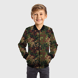 Бомбер детский Военный Камуфляж Military, цвет: 3D-черный — фото 2
